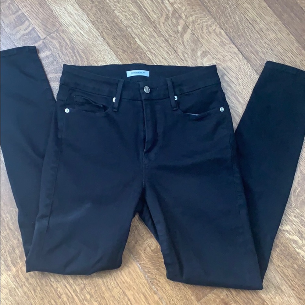 Good American Black Good Leg Jeans